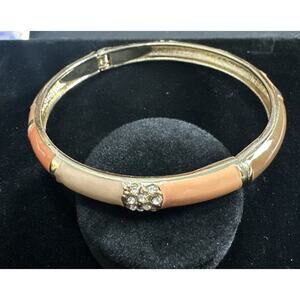 Sequin Nordstrom Colorful Thin Gold Tone Enamel Hinge Bangle $25 NWOT #62